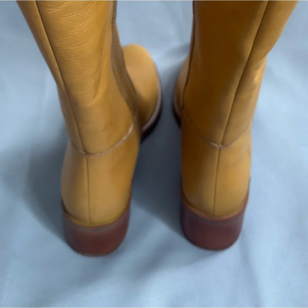 NWT Frye Camryn Tall Pull-On Boots – Banana Leather – Size 8M - Picture 5 of 15